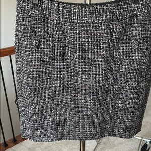 Banana Republic Factory Monochrome Tweed Pencil Skirt